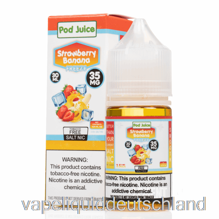 Erdbeer-Bananen-Schotensaft Einfrieren – 30 Ml 35 Mg Vape-Flüssigkeit